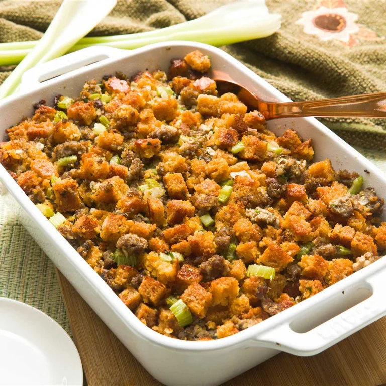 Making gluten-free Cornbread Stuffing from scratch.