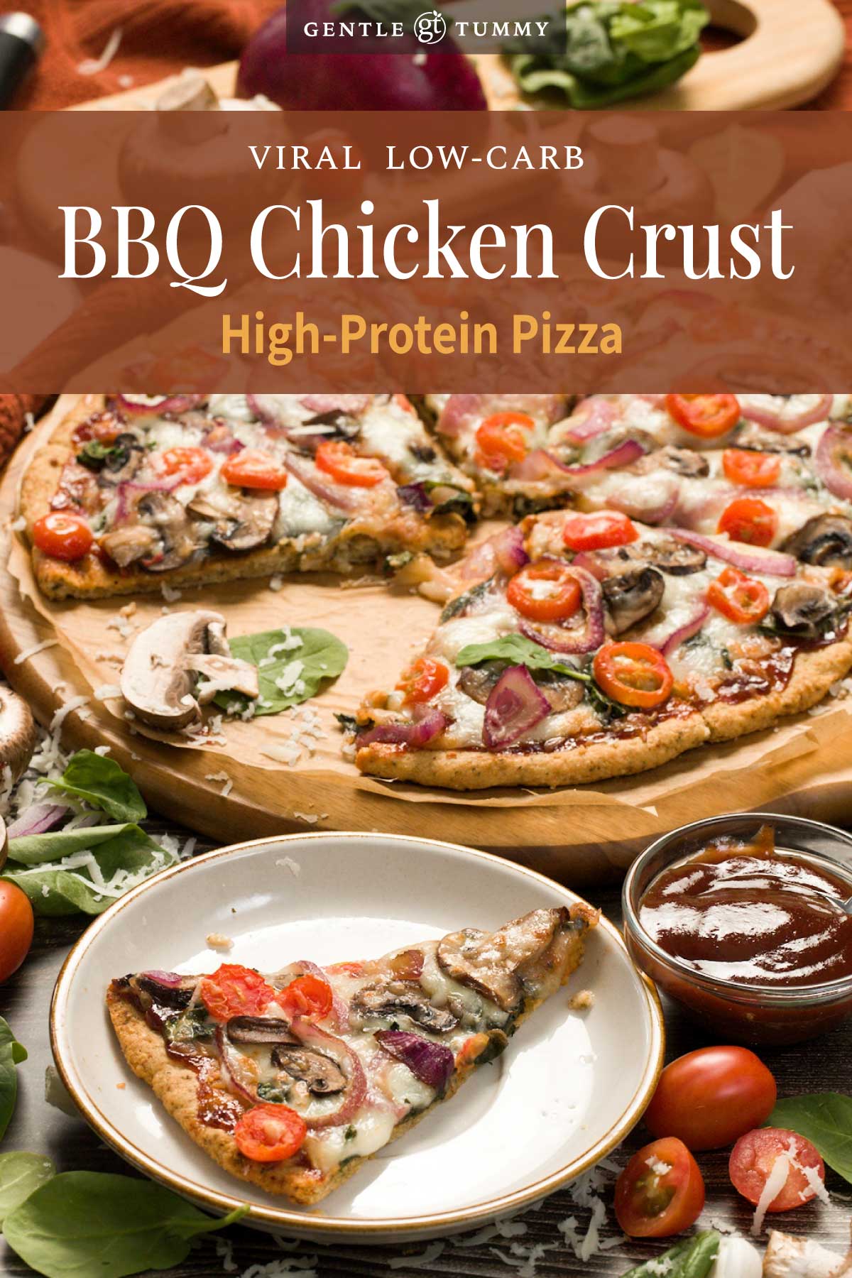 Best High-Protein Low-Carb BBQ Chicken Crust Pizza Recipe