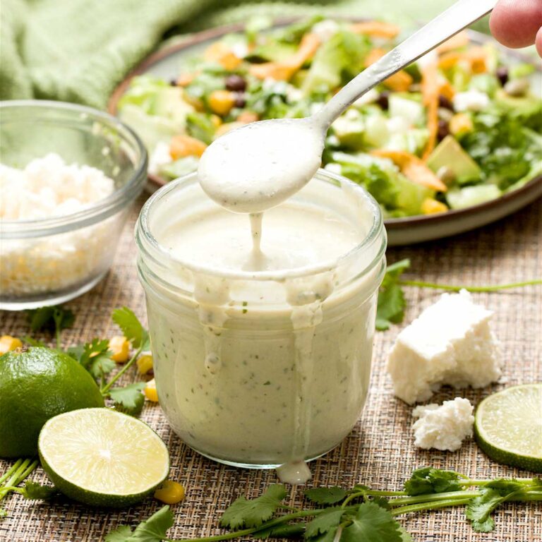 Jar of Mexican Caesar dressing.