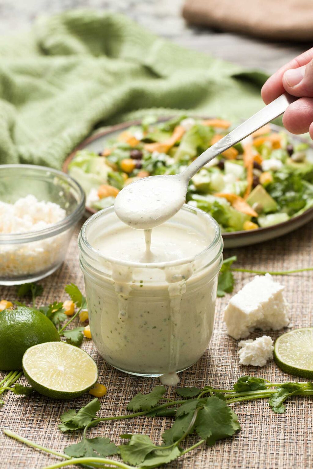 Mexican Caesar Dressing Creamy with Cottage Cheese