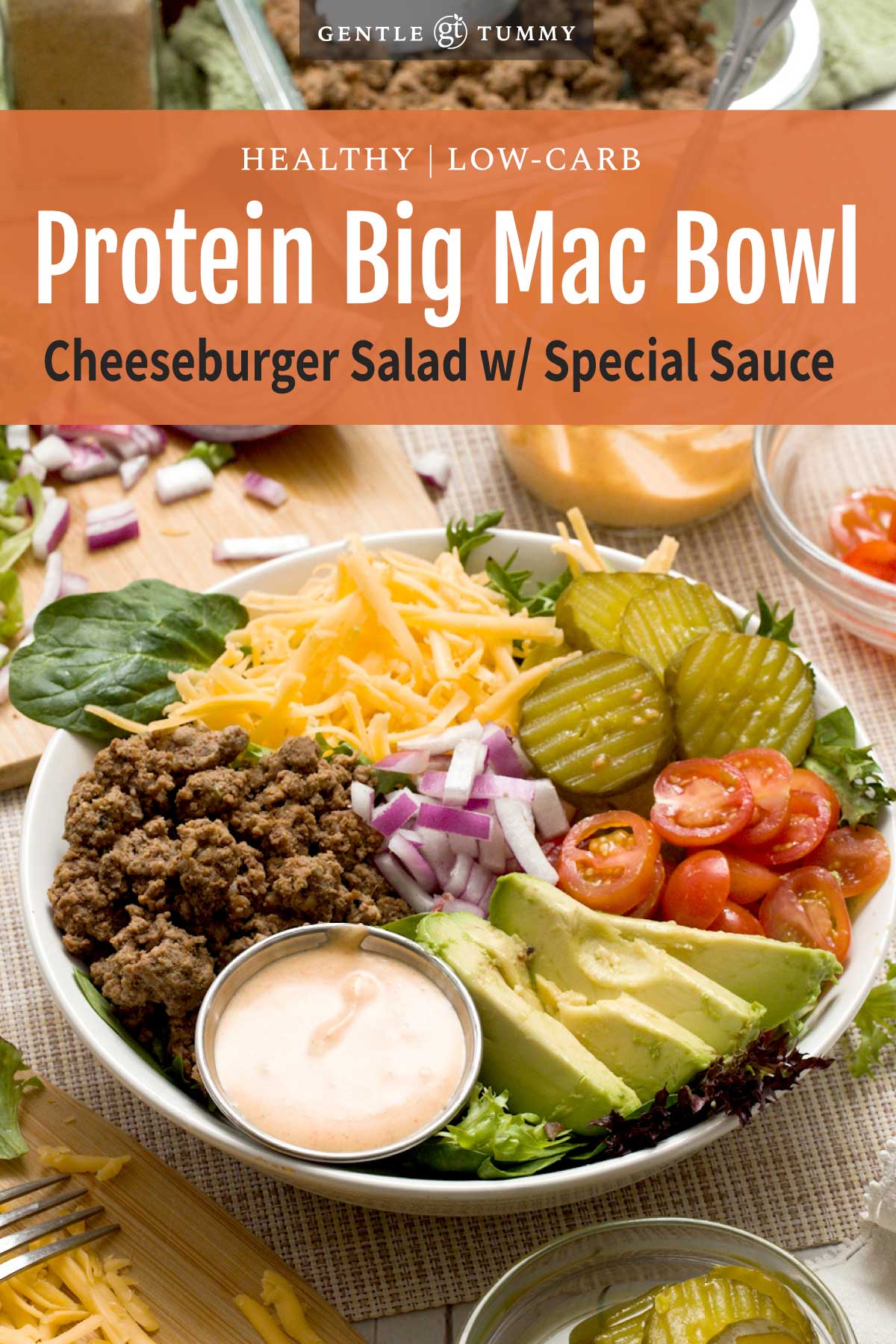 High-Protein Big Mac Bowl (31g Protein, Low-Carb)
