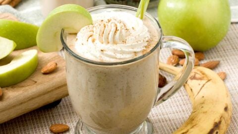 Caramel Apple Protein Smoothie with Greek Yogurt