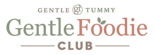 Gentle Tummy Gentle Foodie Life Club logo.